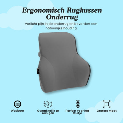 NiteSense Ergonomisch Rugkussen Onderste Rug – Groot