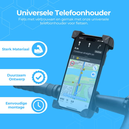 COOLJORNEY® RideSecure – Verstelbare GSM Telefoonhouder Fiets van ABS