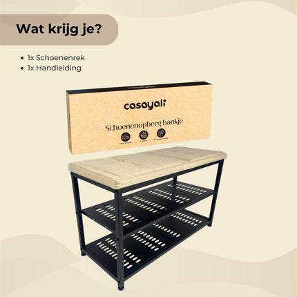 Casayali® ShoeSeat - Schoenenrek voor 8 Paar