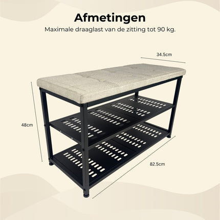 Casayali® ShoeSeat - Schoenenrek voor 8 Paar