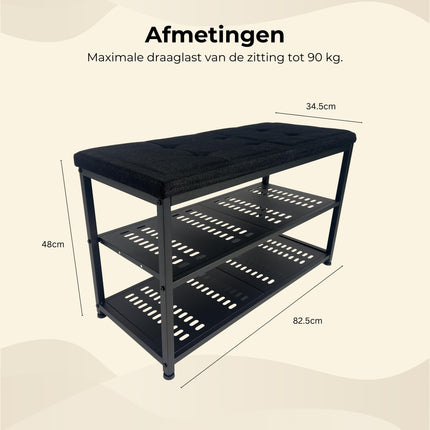 Casayali® ShoeSeat - Schoenenrek voor 8 Paar