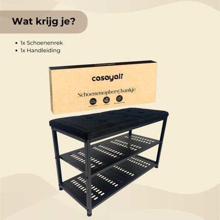 Casayali® ShoeSeat - Schoenenrek voor 8 Paar