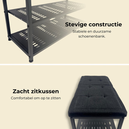 Casayali® ShoeSeat - Schoenenrek voor 8 Paar