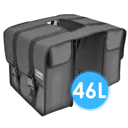 COOLJORNEY® RainSafe Fietstas - Dubbele Fietstas - 46L